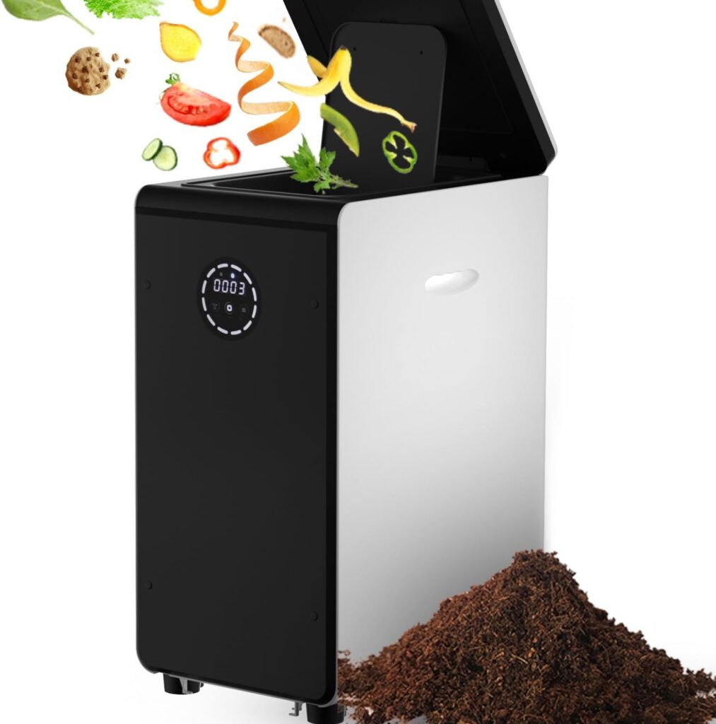 GEME Worlds First Bio Smart 19L Electric Composter for Kitchen, Filter Permanently Use, Electric Compost Bin Kitchen, Add Waste Anytime Compost Machine, Food Cycler Turn Waste to Real Organic Compost