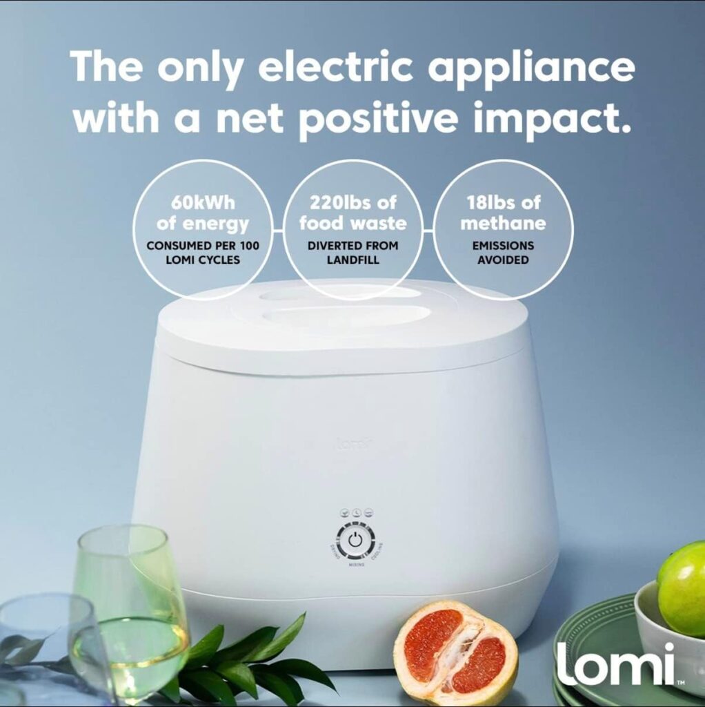 Lomi | Worlds First Smart Waste Electric Kitchen Composter | Turn Waste into Natural Fertilizer with Lomi Classic, The Smart Waste™ Electric Composter (Lomi Bundle with 45 Extra Cycles)